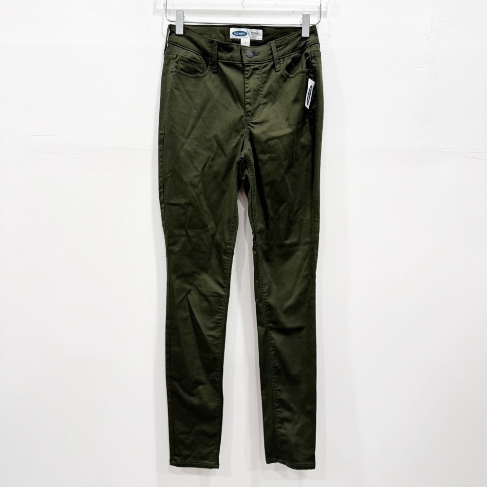 Old Navy High Rise Rockstar Super Skinny Jeans in Royal Pine Green Size 2